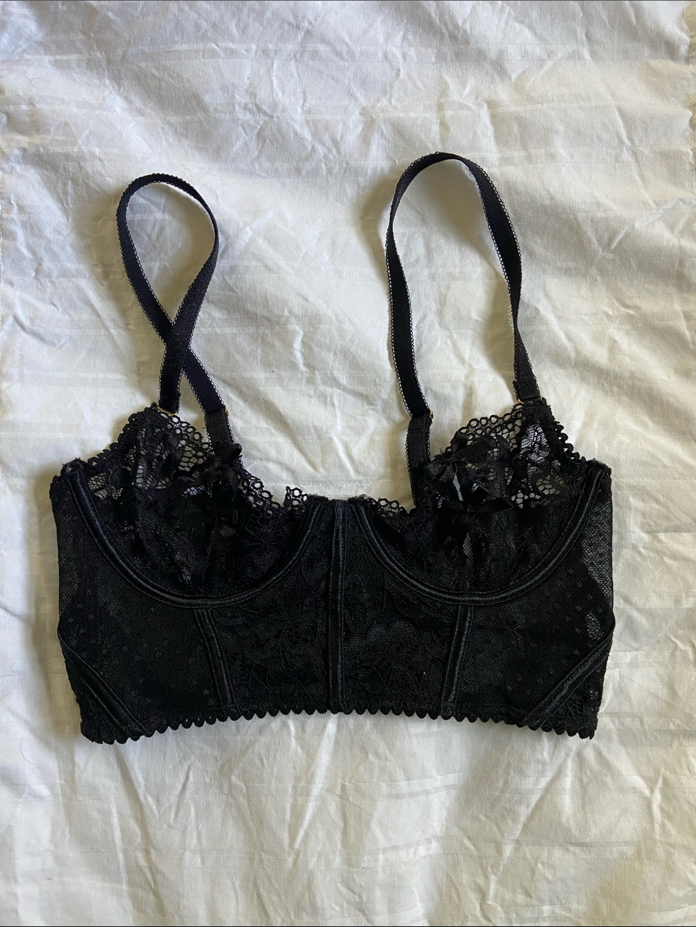 Yandy Black Lace Underwire Bralette